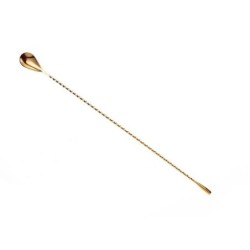 Długa łyżka barmańska, 400 mm, złota - Bar Up