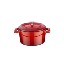 Mini garnek żeliwny, czerwony, 0,5 L - Lava