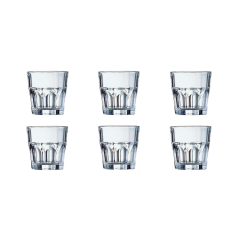 Szklanki niskie, 270 ml - Arcoroc Granity, komplet 6 sztuk