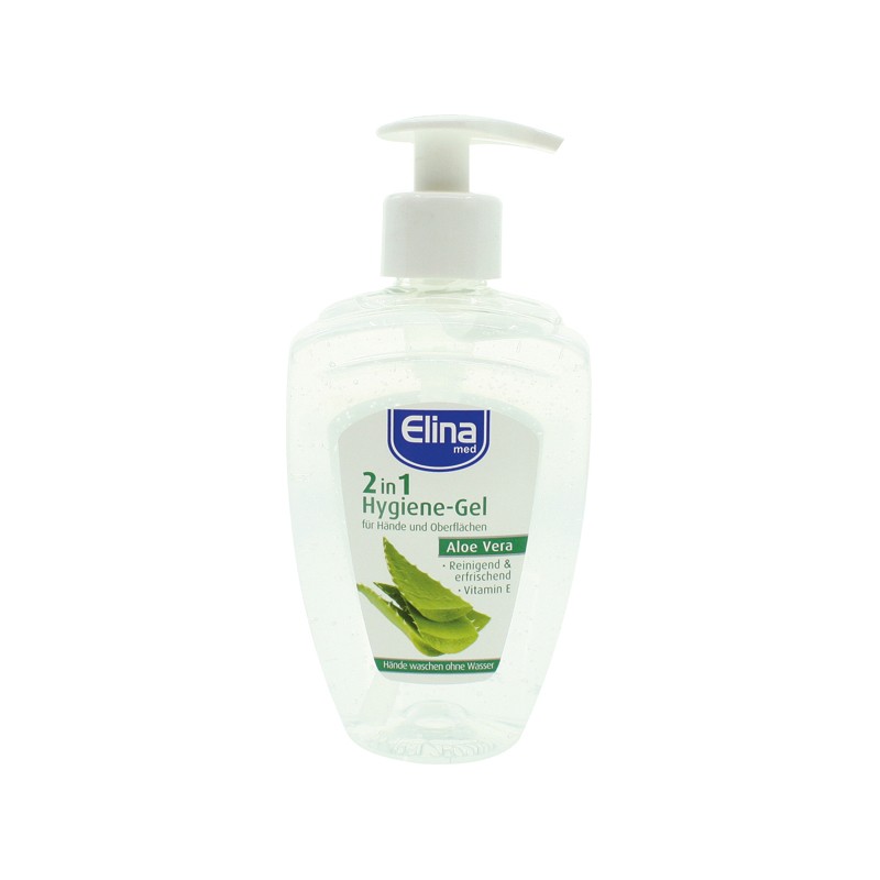 Żel do higieny, Aloe Vera 300 ml, 2w1 - Elina