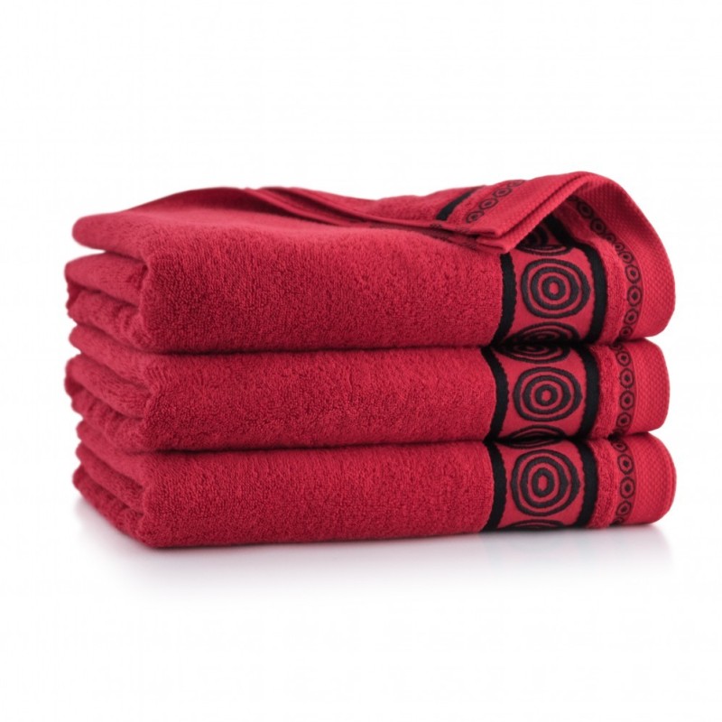 Ręcznik - Zwoltex Rondo - Czerwony